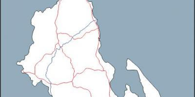 Mapa Malawi mapa obrys